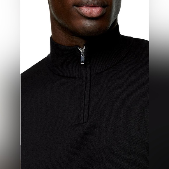 Topman Quarter Zip Funnel Neck Sweater - Picture 3 of 4